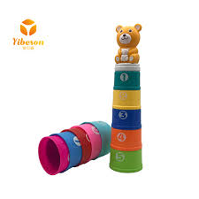 Toysery bath stacking buckets are perfect for your little kids. Chin Interactive Bathtub Plastic Baby Bath Toys Round Shape Pastel Color Stacking Cups Number Nest And Stack Cup Tower Buy 2019 Nordic Style New Educational Bear Bath Toy Toddler Baby Water