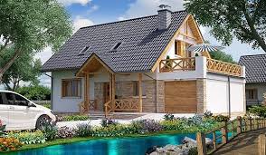 Primul exemplu este o casa cu o suprafata utila de 120 de metri patrati. Proiect De Casa Cu Mansarda 4 Dormitoare Si Terasa Amenajata Deasupra Garajului Best Small House Designs House Designs Exterior Small Cottage Homes