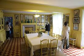 Claude monet's country farmhouse, with its long plain pink walls surrounded by gardens, painters studio and greenhouse in the town of giverny in normandy, france is simply breathtaking. The Maison Bleue Opens To Guests Excellence Magazine