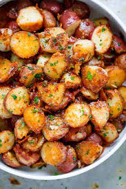 This better preserves the flavor during the boiling process and adds a nice texture. Roasted Garlic Potatoes With Butter Parmesan Best Roasted Potatoes Eatwell101