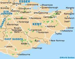 Towns In Kent Map Kent England Map, Sussex Map, England Map