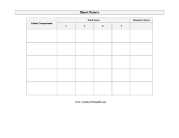 grading sheets and rubrics