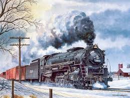 Art Train Journeys Railroad Art Steam Train Paintings 1024 768 No 47 Wallpaper Train Wallpaper Railroad Art Train Art