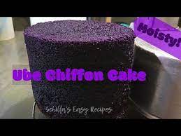 Ube Chiffon Cake Moist Schilla S Easy Recipes Youtube In 2021 Ube Chiffon Cake Recipe Cake Chiffon Cake