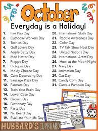 October Writing Prompts For National Holidays W Google Classroom Option National Holiday Calendar Silly Holidays Wacky Holidays
