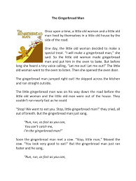 Back in the day it was told as a tale believed to make kids stay at home and away from strangers. The Gingerbread Man