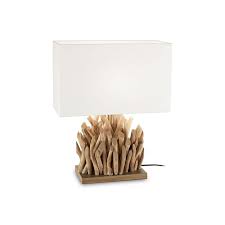 Pour une touche scandinave, il vous faut un lampadaire sobre et raffiné. Lampe Bois Flotte Snell Blanc E27 1 X 60w Boutica Design