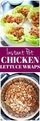 Instant Pot Chicken Lettuce Wraps Recipe Quick And Easy Lettuce Wraps Filled With Ground Chicken Cooked In Asian Sauc Instant Pot Recipes Recipes Pot Recipes