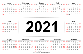 The year 2020 ends on thursday december 31st 2020. Free Free Download 2021 Calendar With Week Numbers