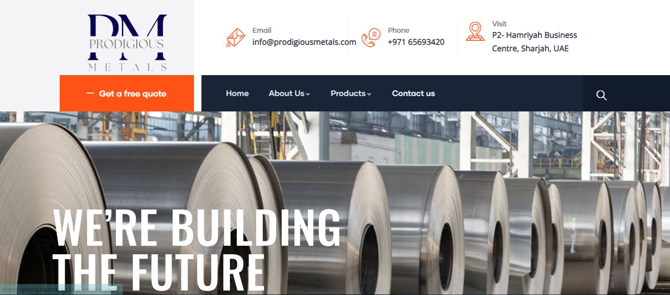 Industrial website product image