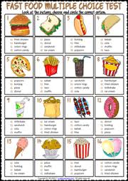 What iconic meal did mcdonald's introduce. Fast Food Esl Vocabulary Worksheets
