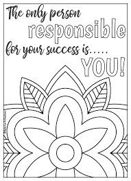 10 Mandala Motivational Coloring Pages Etsy Quote Coloring Pages Coloring Pages Inspirational Coloring Books