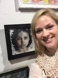 Left eye done! The eyes always seem to take the longest for me... But when  they look good, the remainder of the painting really comes together.