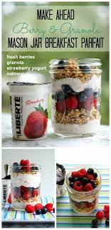 Berry And Granola Breakfast Parfait Thetwobiteclub Com Yogurtperfection Makeahead Healthy Mason Jar Breakfast Breakfast Parfait Recipes Mason Jar Meals