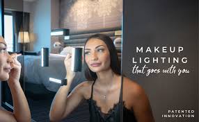 Amazon Com Leopara Makeup Lighting System Portable Vanity Lights Professional Lighting For Any Mirror Travel Friendly Rechargeable Electric Pink Furniture Decor
