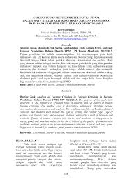 Cerpen berbakti kepada orang tua dan guru; Pdf Analisis Tugas Menulis Kritik Sastra Sunda Dalam Mata Kuliah Kritik Sastra Di Jurusan Pendidikan Bahasa Daerah Fpbs Upi Tahun Akademik 2012 2013