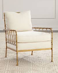Global Views Aracy Gold Bamboo Style Lounge Chair Bamboo Chair Bamboo Chair Design Style Lounge