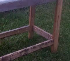 How to build an outdoor octagon coffee table with lattice legs. Attaching Legs To A Table Woodworking Stack Exchange