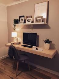 Diy floating built in desk and shelves. 24 Floating Desks That Inspire To Work And Create Shelterness