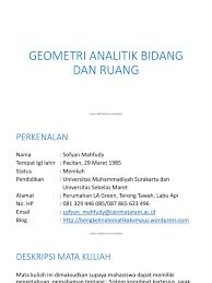 Suarsana, i made, i gusti lanang agung parwata dan i gusti nyoman yudi hartawan. Buku Geometri Analitik Bidang Dan Ruang Pdf Berbagai Ruang