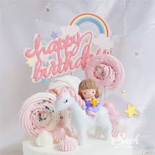 See more ideas about valentines day cakes, cupcake cakes, valentine cake. Unicorn And Girl Cake Topper Hairball Rainbow Decoration Happy Birthday Valentine S Day Decorations For Baking Sweet Girl S Gift Cake Decorating Supplies Aliexpress