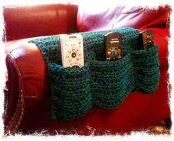 arm chair remote caddy crochet organizer remote caddy crochet storage