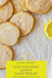 Simple Lemon Zest Shortbread Cookie Recipe Dessert Recipes Easy Easy Baking Shortbread Cookies