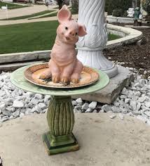 Shop with afterpay on eligible items. Repurposed Garden Bottle Art With Ceramic Bamboo Pedestal And Pink Pig Bottle Art Glass Art Projects Glass Art