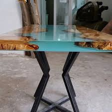Gorgeous Resin Live Edge River Table Epoxy Wood Table Resin Furniture Wood Resin Table