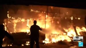 Israeli strike on Gaza hospital tent ...