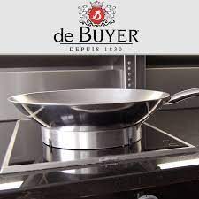 De Buyer Inox Wok 36 Cm Stainless Steel Aisa Wok