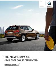 The model of your choice. Bmw X1 Brochure 2010 Brochure Pdf Download Manualslib