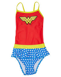 Girls Wonder Woman Swim Dress Kids