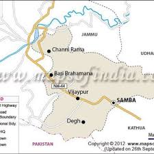 How jammu and kashmir became part of india? Map Of Samba District Jammu Kashmir India Source Maps Of India Download Scientific Diagram