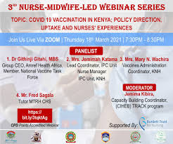 Signage and posters are constantly changing. Webinar Covid 19 Vaccination In Kenya School Of Nursing Sciences