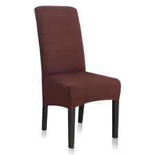 The material used to make this chair is pu leather which is of very high quality. Stretch Dining Chair Slipcovers Xl Oversized Removable Washable Soft Spandex Extra Large Dining Room Chair Covers For Kitchen Hotel Table Banquet Pack Of 4 Large Brown Buy Online At Best Price In Uae Amazon Ae