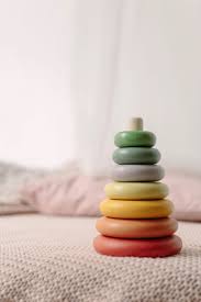 Personalized Wooden Toy Natural Wooden Toy Pastel Stacker Etsy Toys By Age Baby Toys Wooden Toys