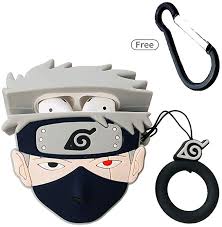Amazon Com Airpods Cute Case New 3d Cartoon Character Naruto Kakashi Silicone Airpod 1st 2nd Designer Skin Kawaii Funny Fun Key In 2020 Cute Cases Naruto Airpod Case
