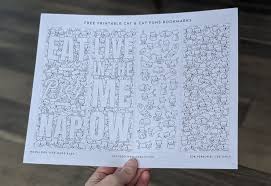 Our free coloring pages for adults and kids, range from star wars to mickey mouse. Free Printable Bookmarks To Color 4 Cute Cat Designs