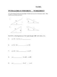 In words, if the hypotenuse and a leg of one right triangle are congruent to the hypotenuse and a leg of a second right triangle, then the triangles are congruent. Pythagorean Theorem Worksheet Pythagorean Theorem Worksheet Pdf Pdf4pro