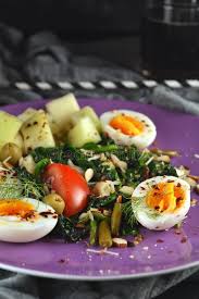 It's best to use finely grated cheese and not coarsely shredded. Sauteed Spinach With Boiled Eggs And Nuts A Set Of Photos Showing A Healthy Breakfast Recipe Stock Photo Image Of Nuts Appetizer 167505578