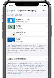 Anyone have an idea how to move an apple card from one apple id to another? Change Add Or Remove Apple Id Payment Methods Apple Support