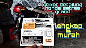 Assalamualaikum permisi admind numpang jualan stiker fariasi honda astrea grand wa 085235563555 / 085704355528 lokasi di ñgawi jawa timur bisa kirim ke seluruh indonesia trimakasih. Astrea Grand Bulus Pasang Stiker Detailing Bawaan Pabrik Youtube