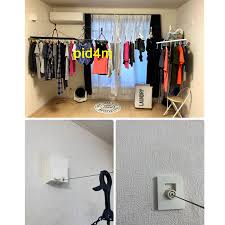 ニトリ 室内物干しワイヤーの商品を使ったおしゃれなインテリア実例 ｜ RoomClip（ルームクリップ）