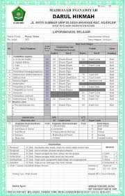 Pendidikan madrasah tsanawiyah ditempuh dalam waktu 3 tahun, mulai dari kelas 7 sampai kelas 9. Raport Microsoft Excel Mts Darul Hikmah Manggis Ngancar Kediri Banjir Embun