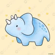 The show, about a family of anthropomorphic dinosaurs. Triceratops Dinosaurier Cartoon Handgezeichnet Stil Stock Vektorgrafi Crushpixel