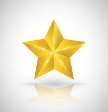 gouden ster vector 3d stijl vector goud ster