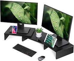 Best Seller Fitueyes Computer Monitor Riser Desktop Laptop Stand Length Angle Adjustable Speaker Pc Stand Dt111101wb Online In 2020 Desktop Organization Laptop Stand