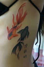 Blackfish tattoo on the left ankle. Tribal Koi Fish Tattoos Shefalitayal