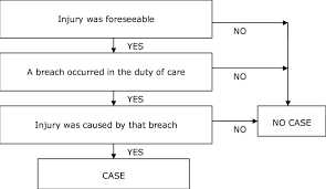 flow chart representation of the personal injury case